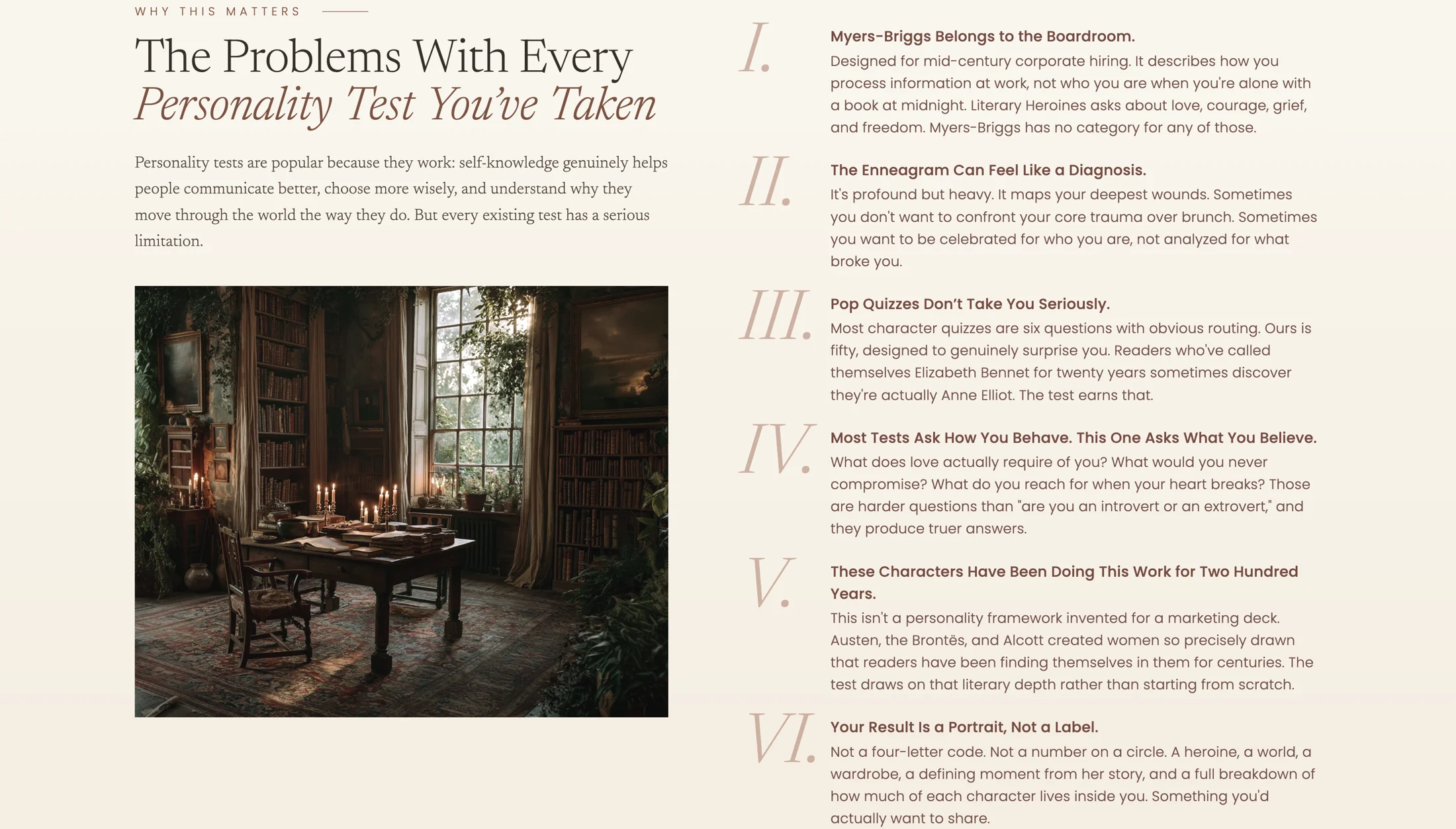 Literary Heroines editorial explanation of the quiz